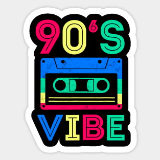 Retro aesthetic costume party outfit - 90's vibe Sticker